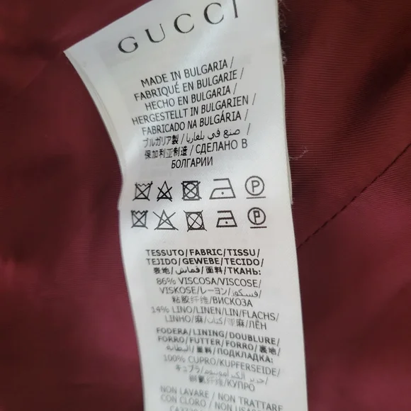 Gucci Uniform Blazer Jacket Sz EU 42 Navy Blue Gold Buttons - Picture 7 of 13